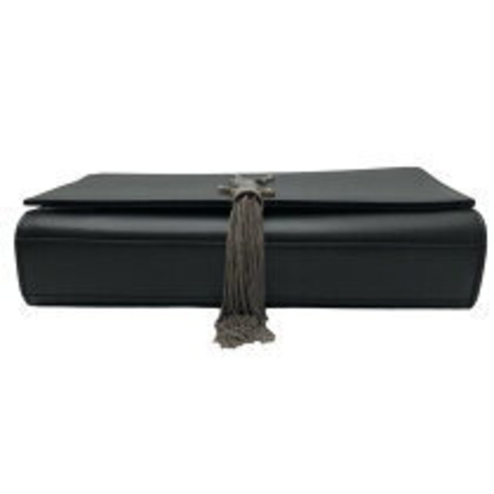 Saint Laurent Classic Silver Kate Chain Black Shoulder Calfskin Bag - Picture 4 of 11
